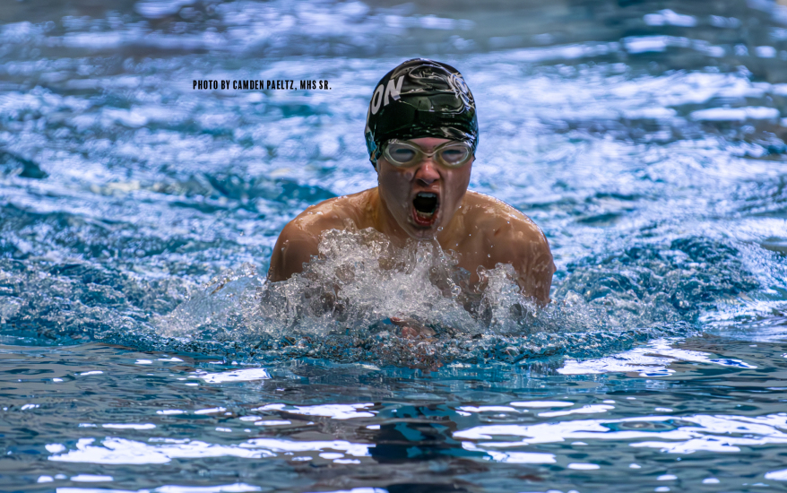 boy swimming